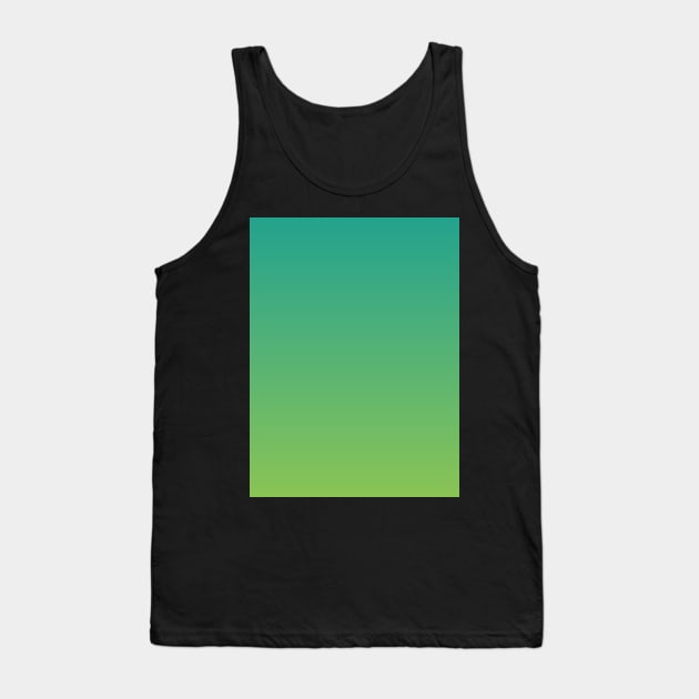 Green Gradient. Tank Top by ColorKingdom